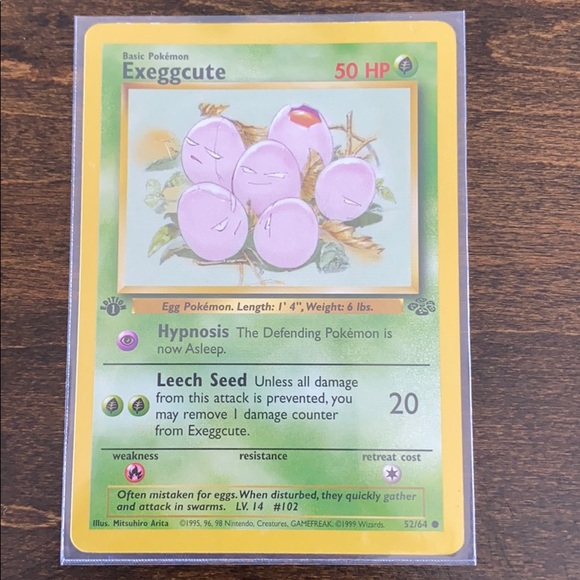 1995 exeggcute pokemon card Pokemon | Toys | Pokmon St Edition Exeggcute Card 1995 5264